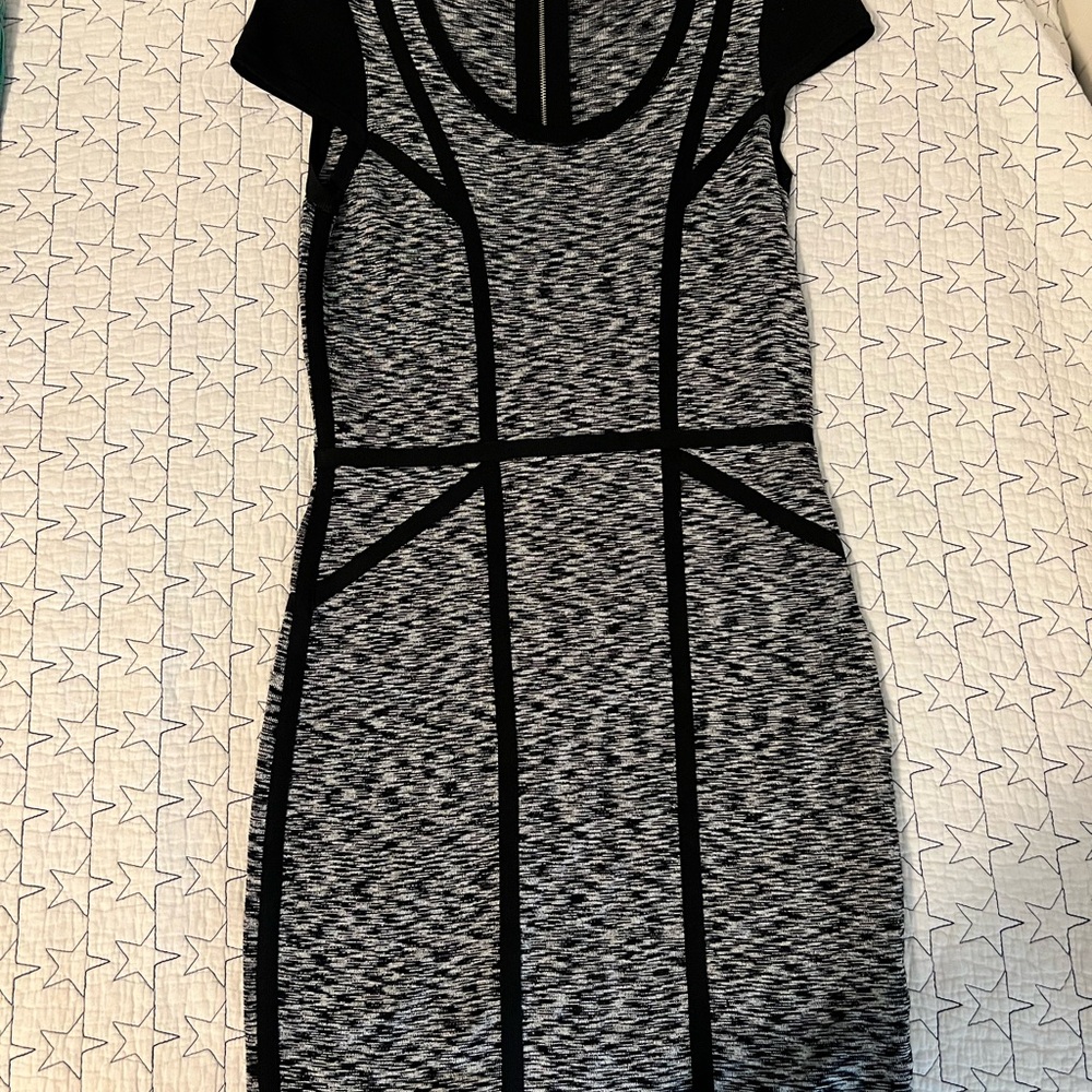 Black and white Milly knit dress